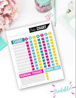 Weekly Chore Chart for Children of All Ages {Digital Download}